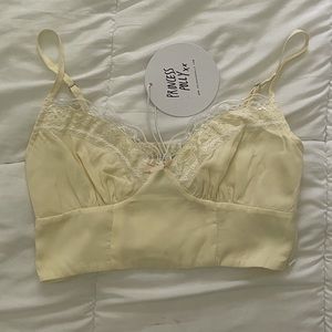 Lovely Vintage Yellow Summer Top